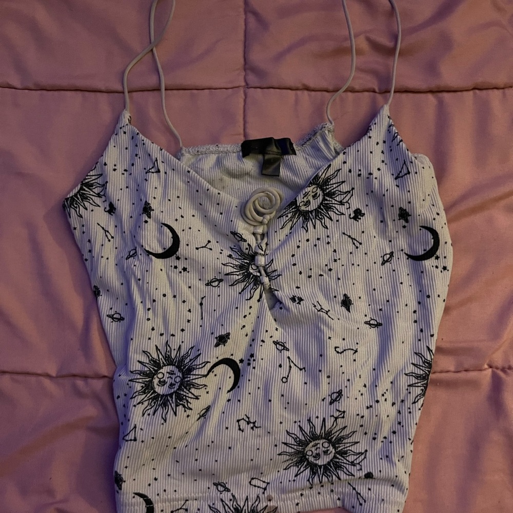 Sun and Moon crop top